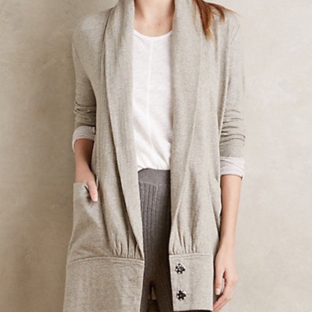 Pure + Good Draped Cocoon Cardigan, Size M